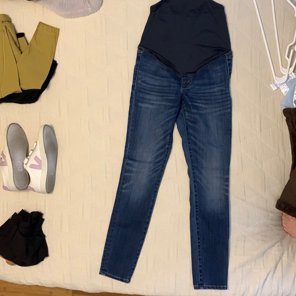 Madewell maternity skinny jeans